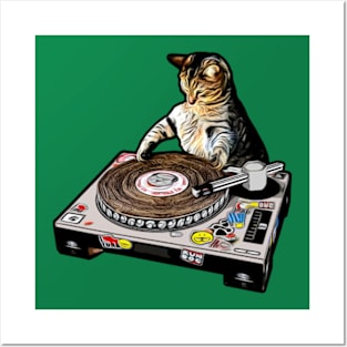 DJ Cat Scratch Posters and Art